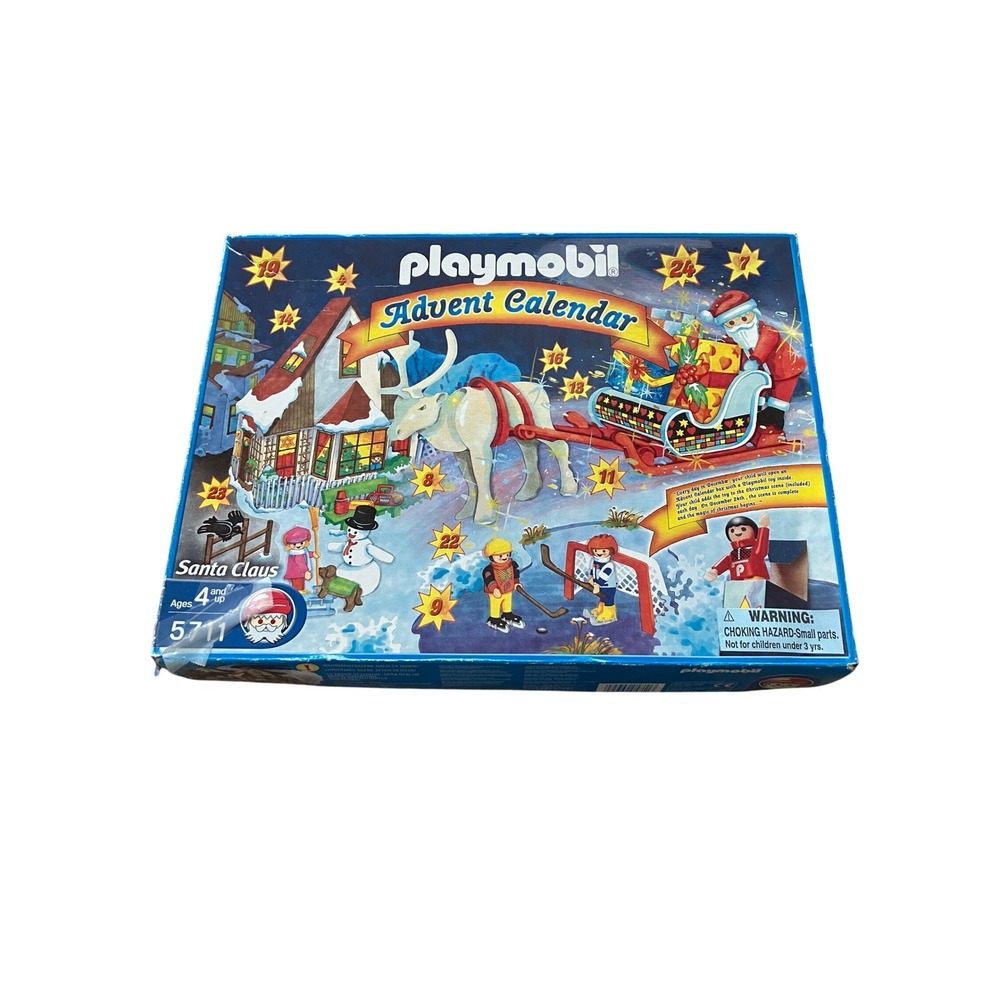 Playmobile‎ 5711 Santa Advent Calendar Play Set Vintage Y2K Christmas